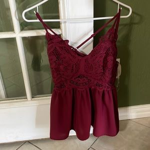 Wine colored tank
